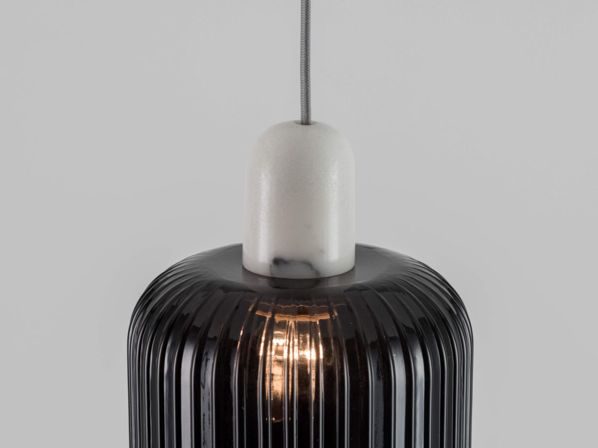 White marble ceiling pendant fitting - Image 4