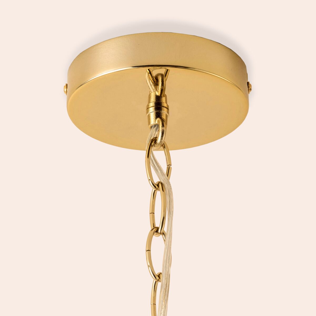 Amber large glass chandelier ceiling light - Image 13