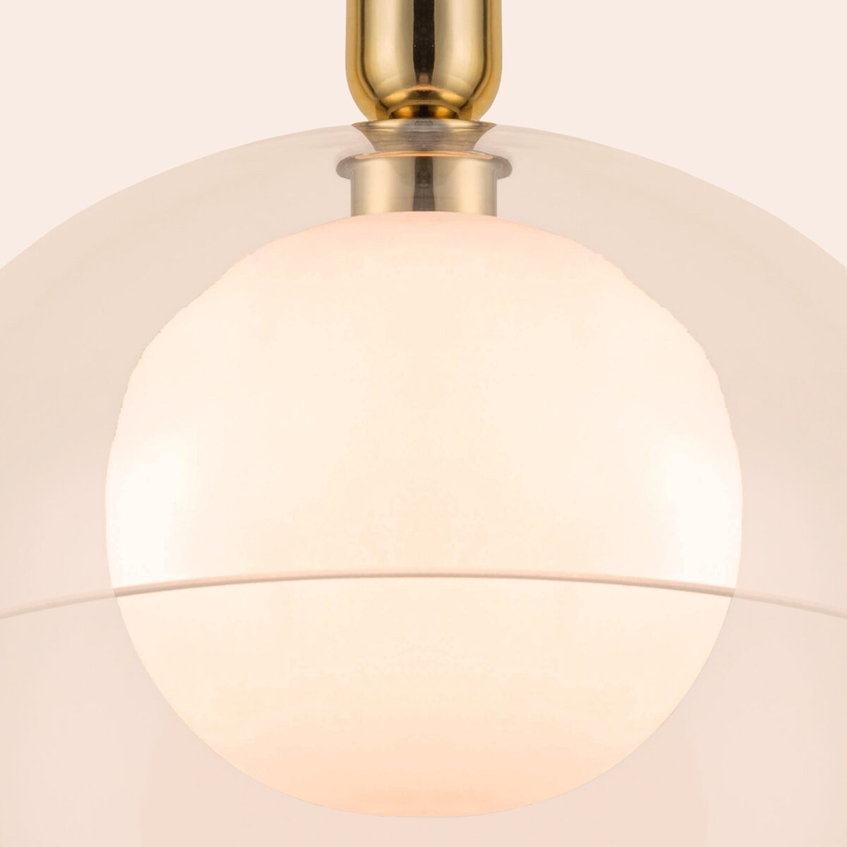 Brass dome pendant ceiling light - Image 3