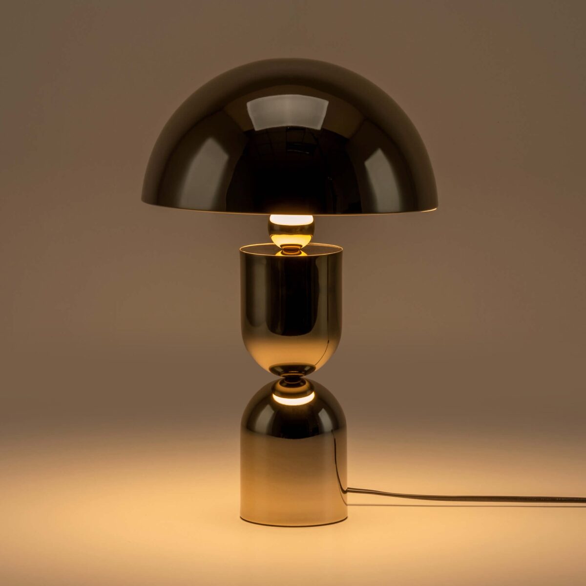 Brass dome mushroom table lamp - Image 2