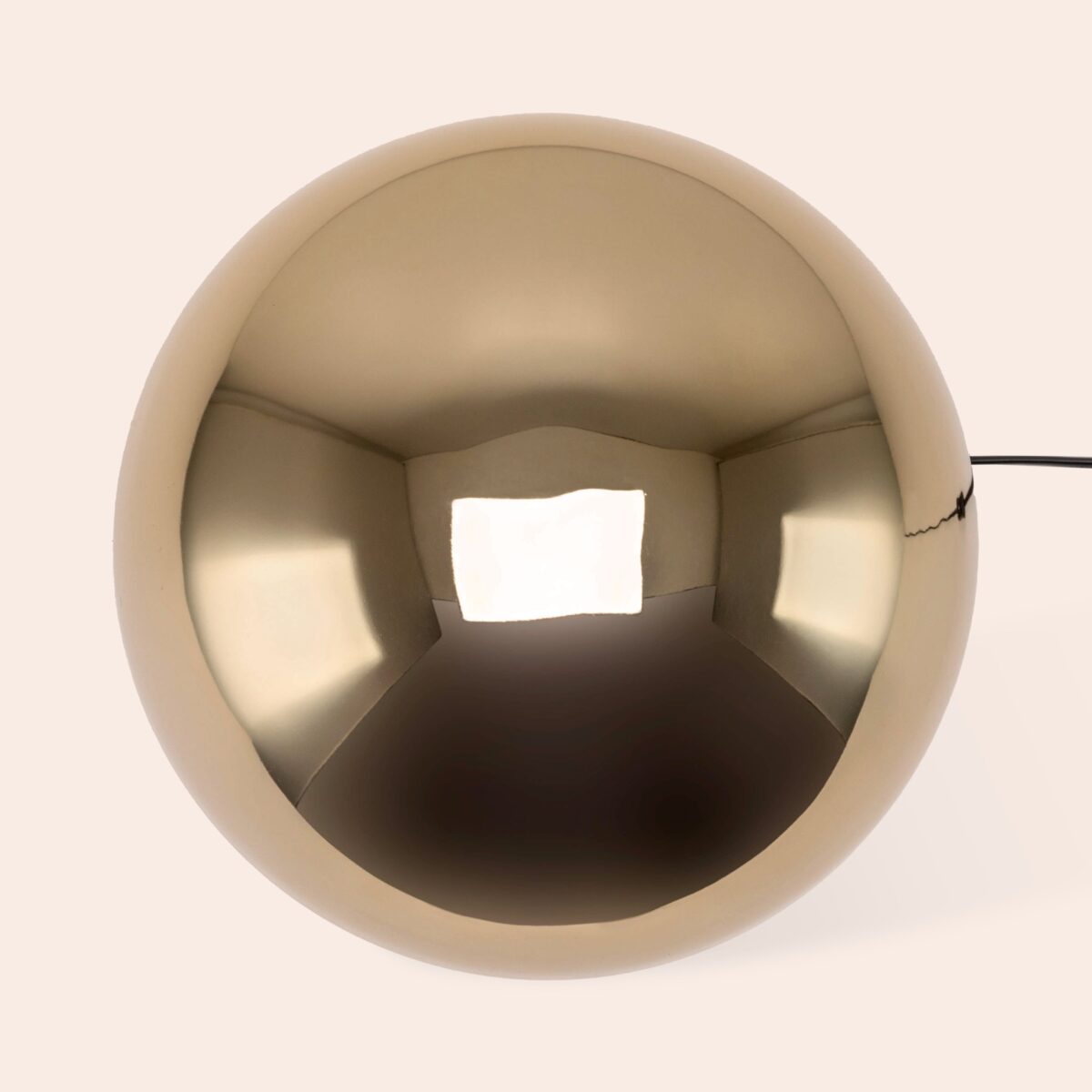 Brass dome mushroom table lamp - Image 4