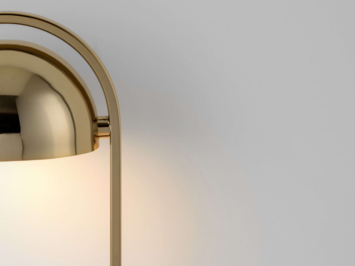 Brass LED dome table lamp EU - Image 6