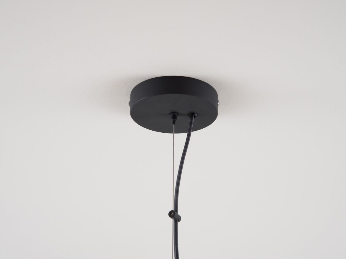 Charcoal grey cage ceiling light - Image 9