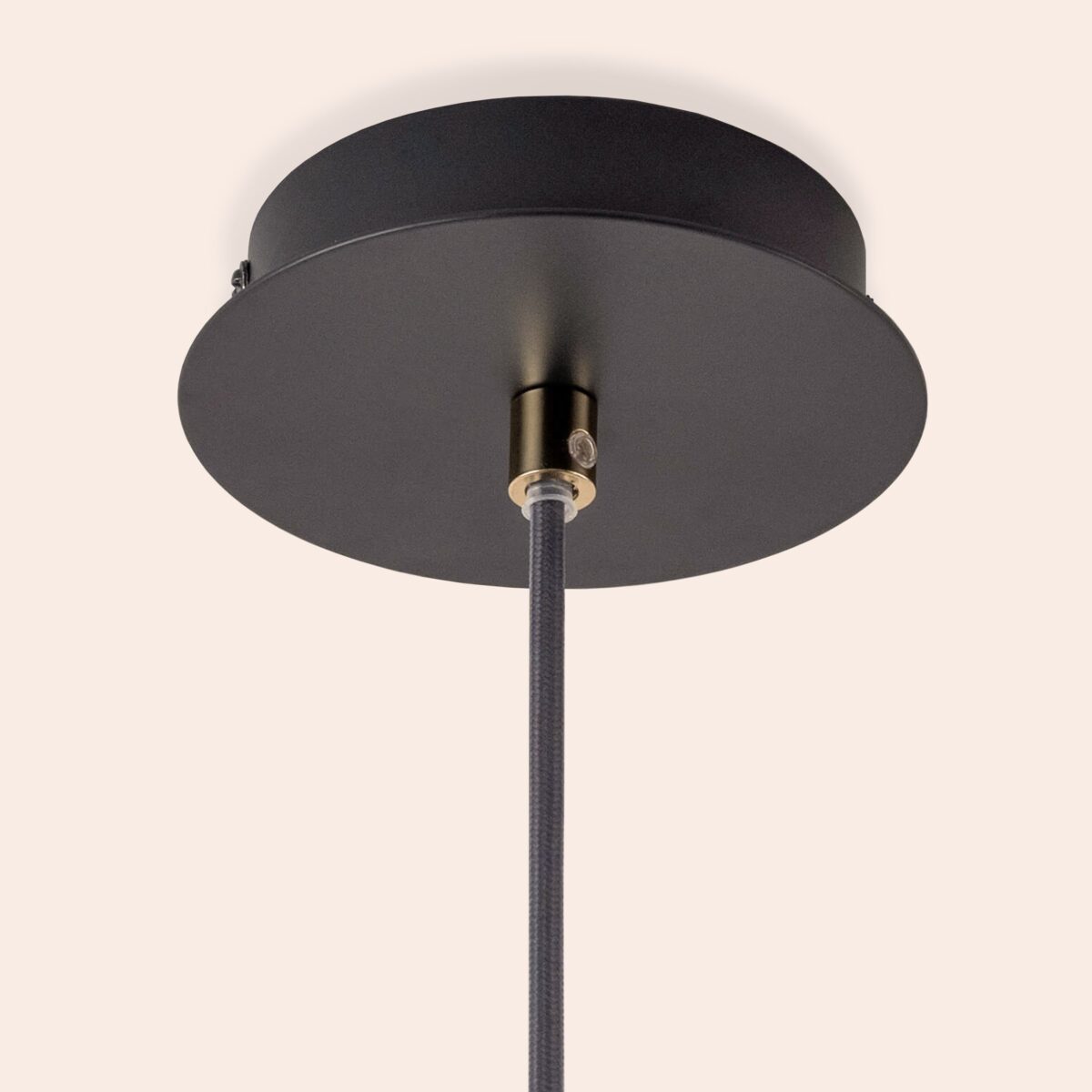 Charcoal grey cone pendant ceiling light - Image 4
