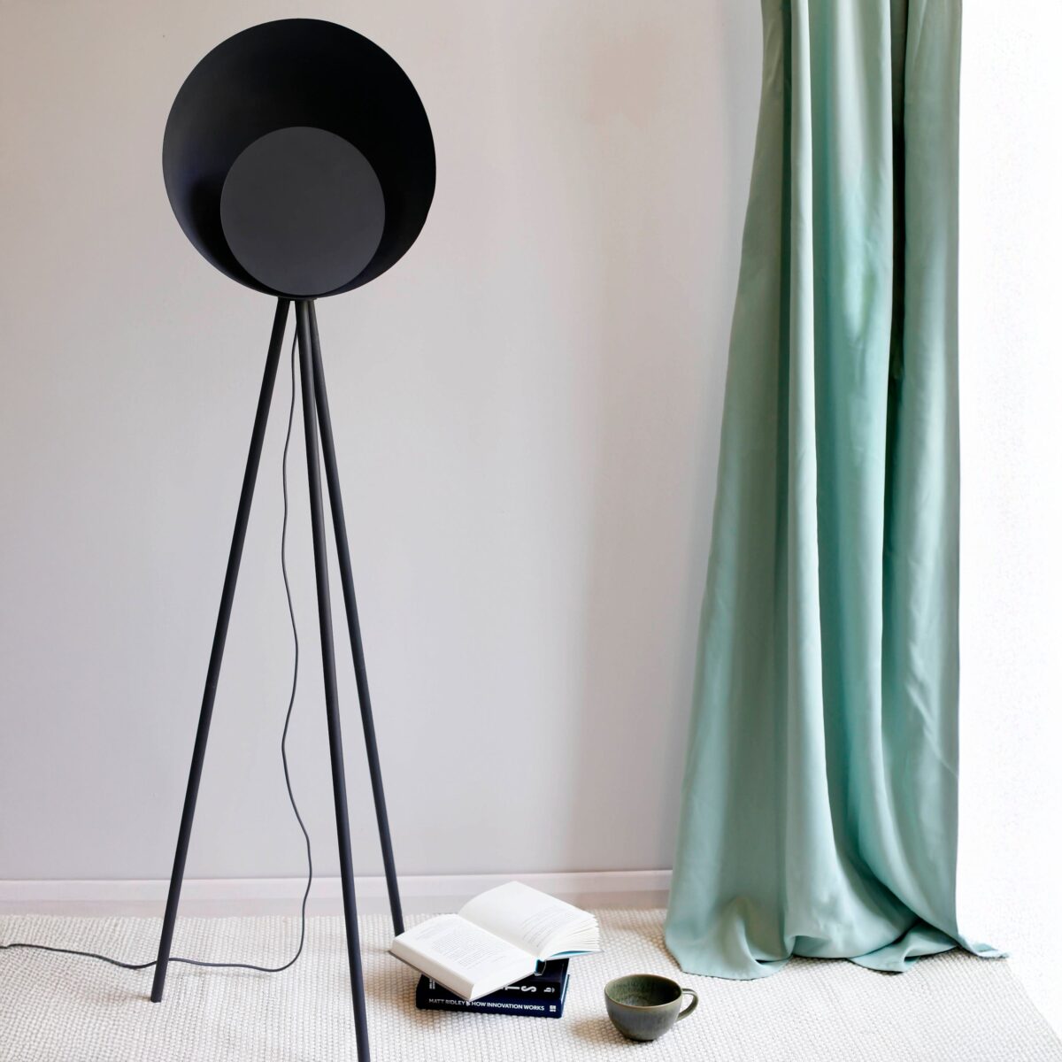 Charcoal grey diffuser floor lamp - Image 14