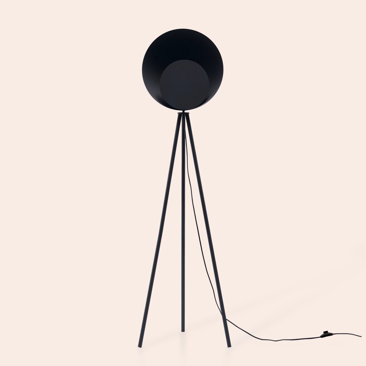 Charcoal grey diffuser floor lamp - Image 1