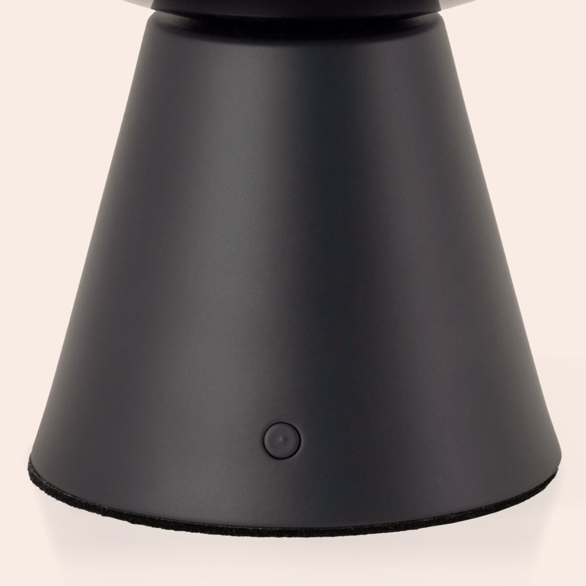 Charcoal grey dome cordless table lamp - Image 4