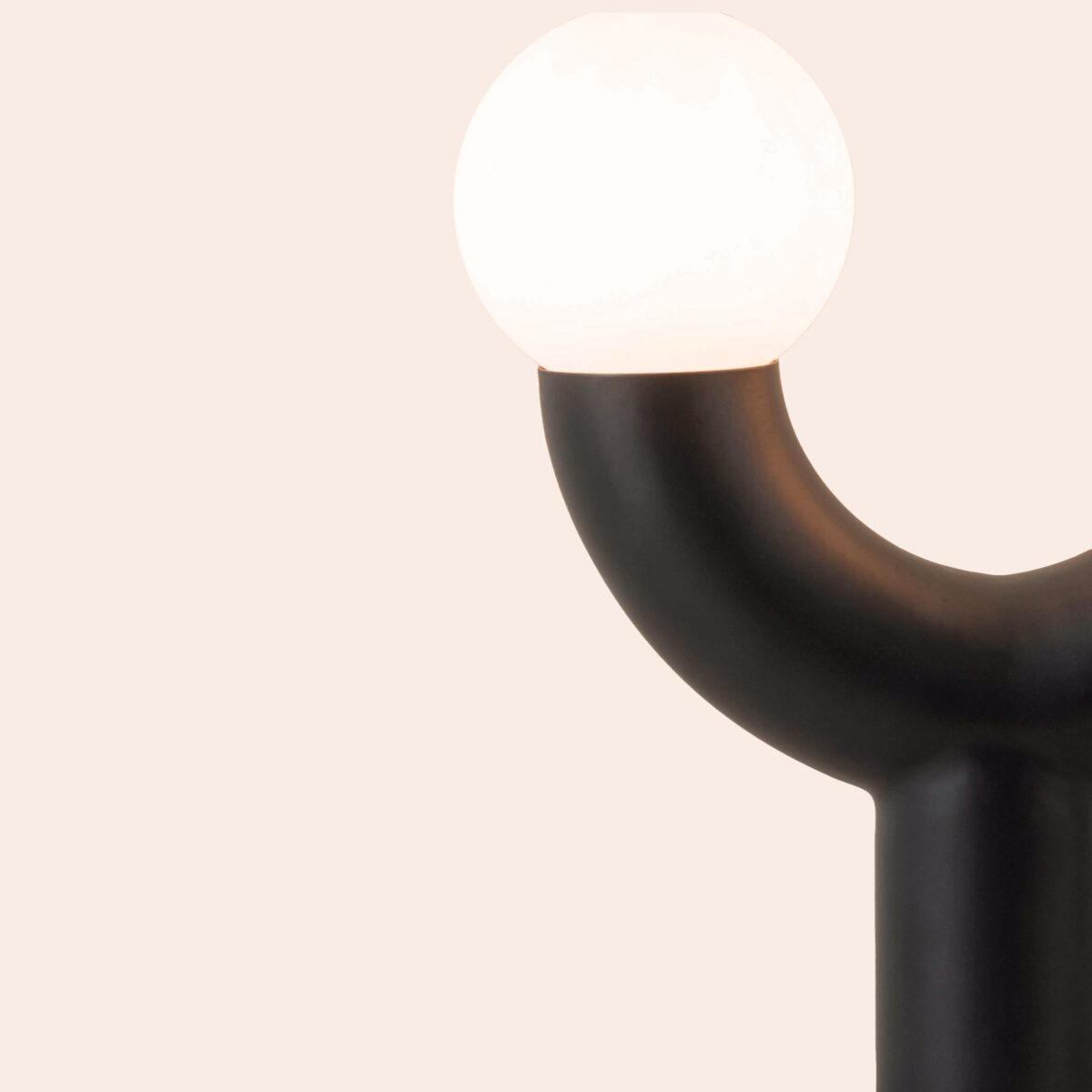 Charcoal grey tube table lamp EU - Image 10