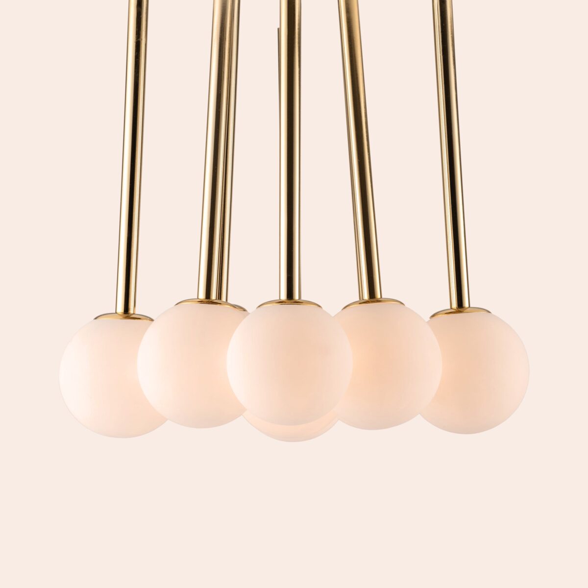 Brass cluster pendant ceiling light - Image 6