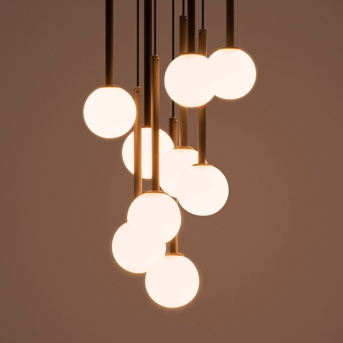 Charcoal grey pendant cluster ceiling light - Image 2