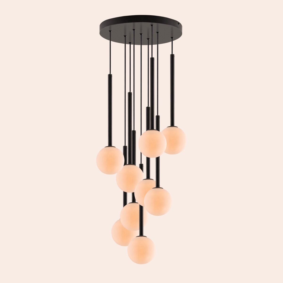 Charcoal grey pendant cluster ceiling light - Image 10