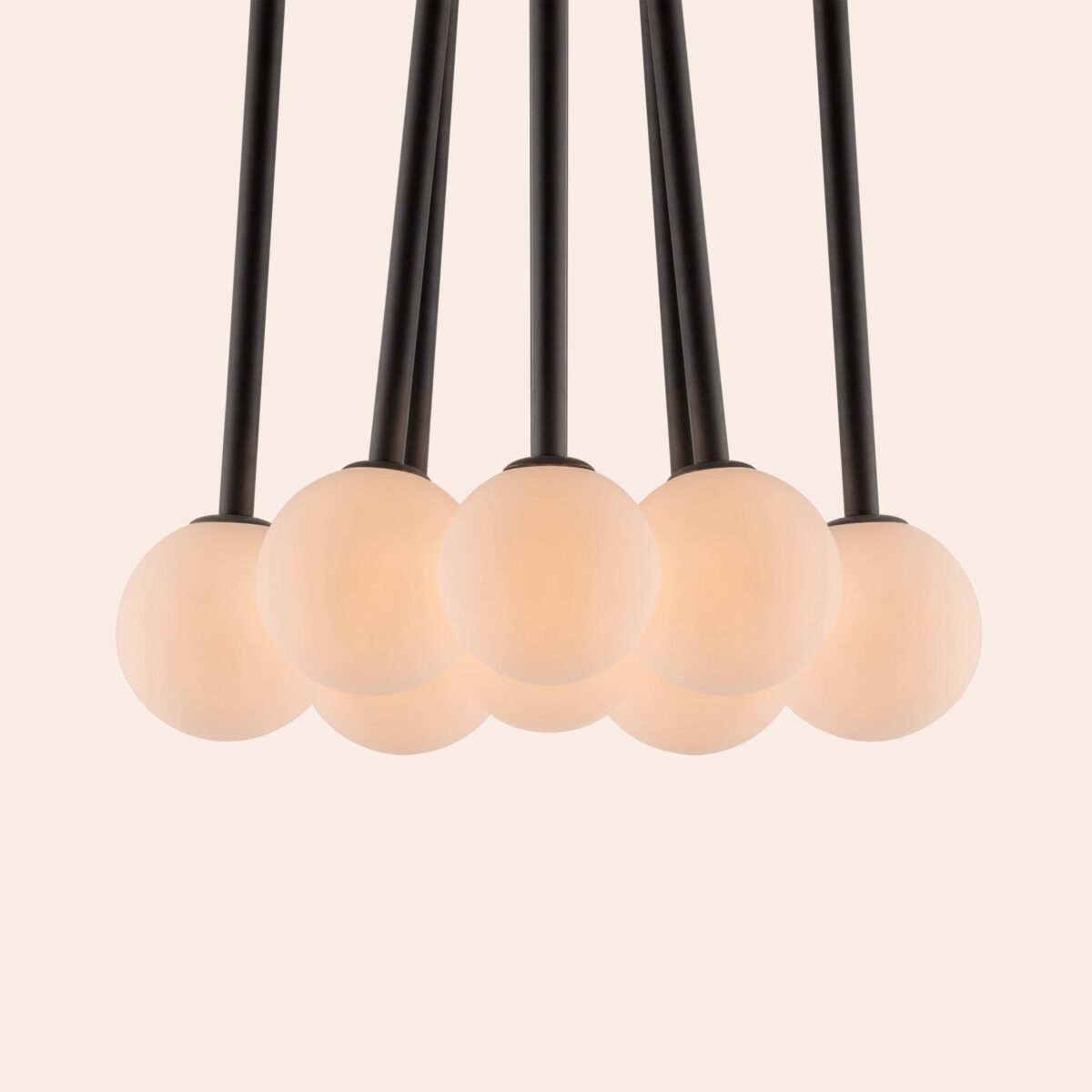 Charcoal grey pendant cluster ceiling light - Image 4
