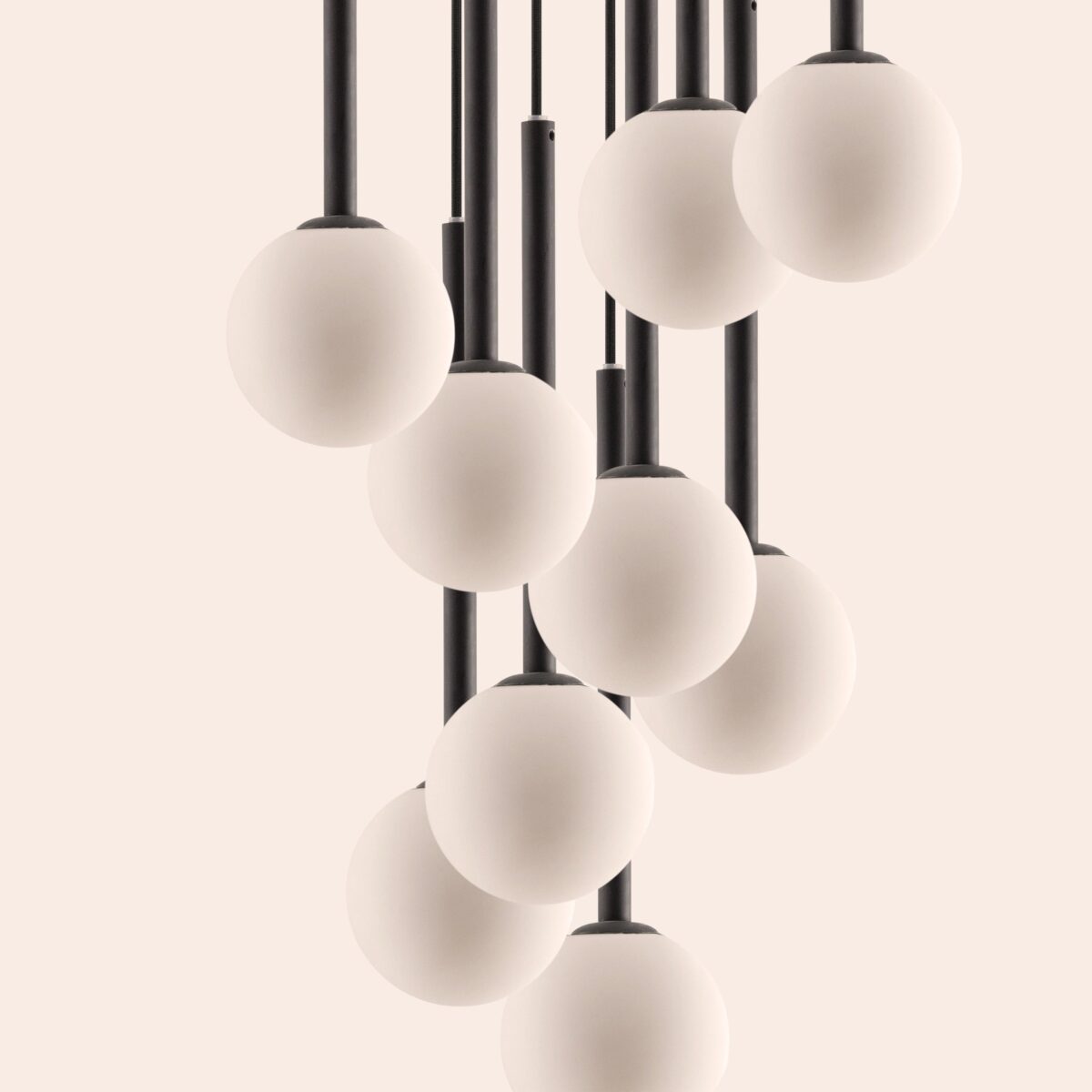 Charcoal grey pendant cluster ceiling light - Image 3