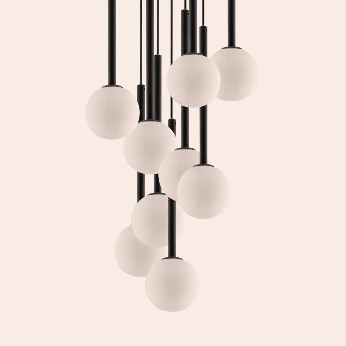 Charcoal grey pendant cluster ceiling light - Image 1