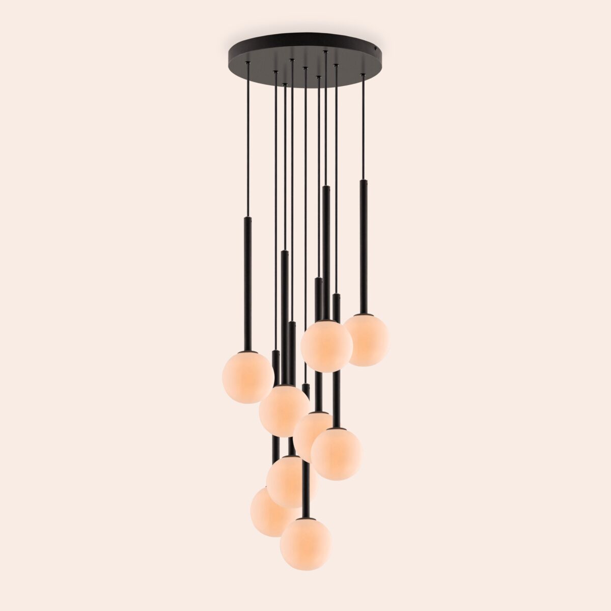 Charcoal grey pendant cluster ceiling light - Image 13