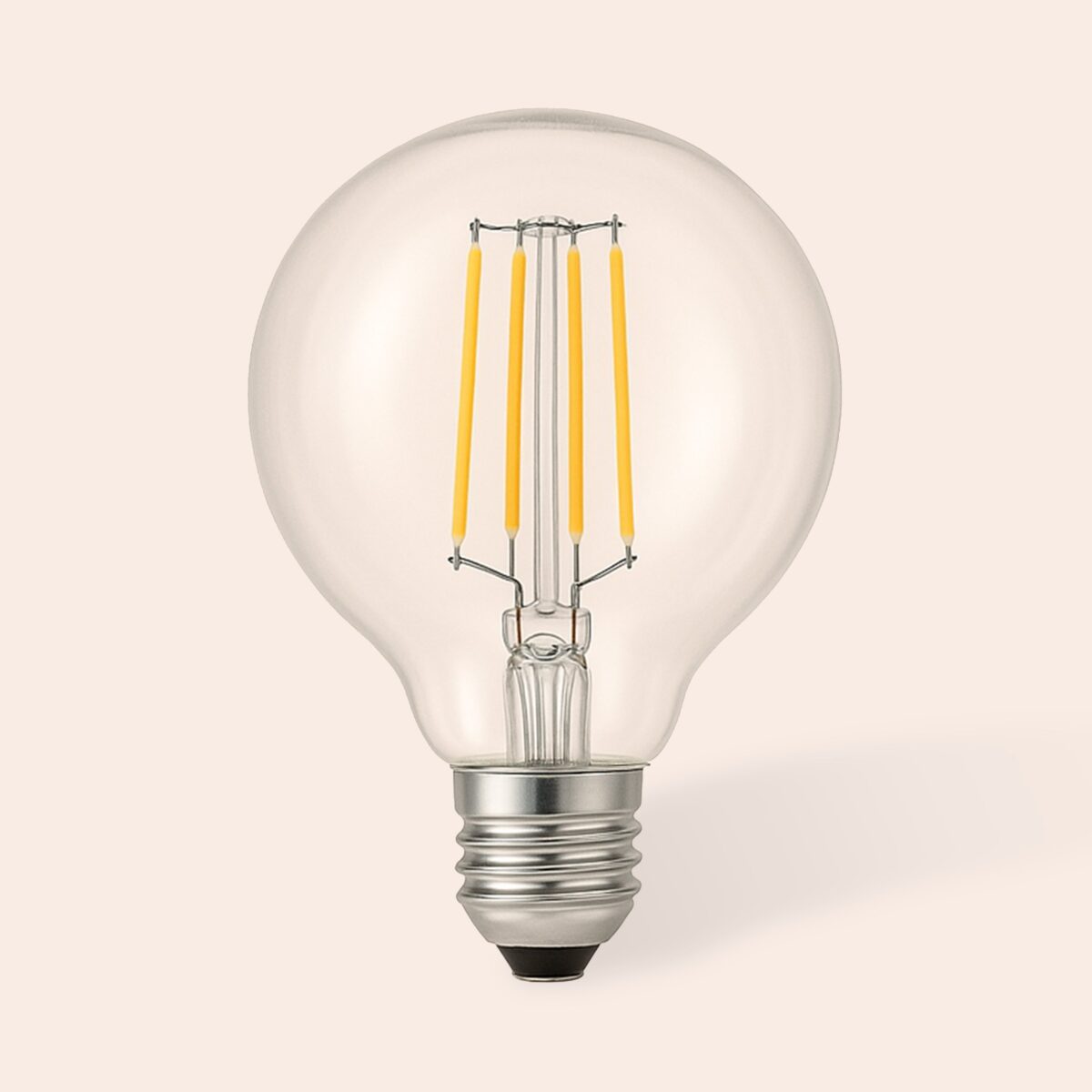 Clear E27 globe (es) LED bulb - Image 1