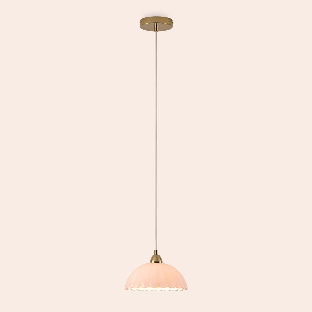 White flower pendant ceiling light - Image 9