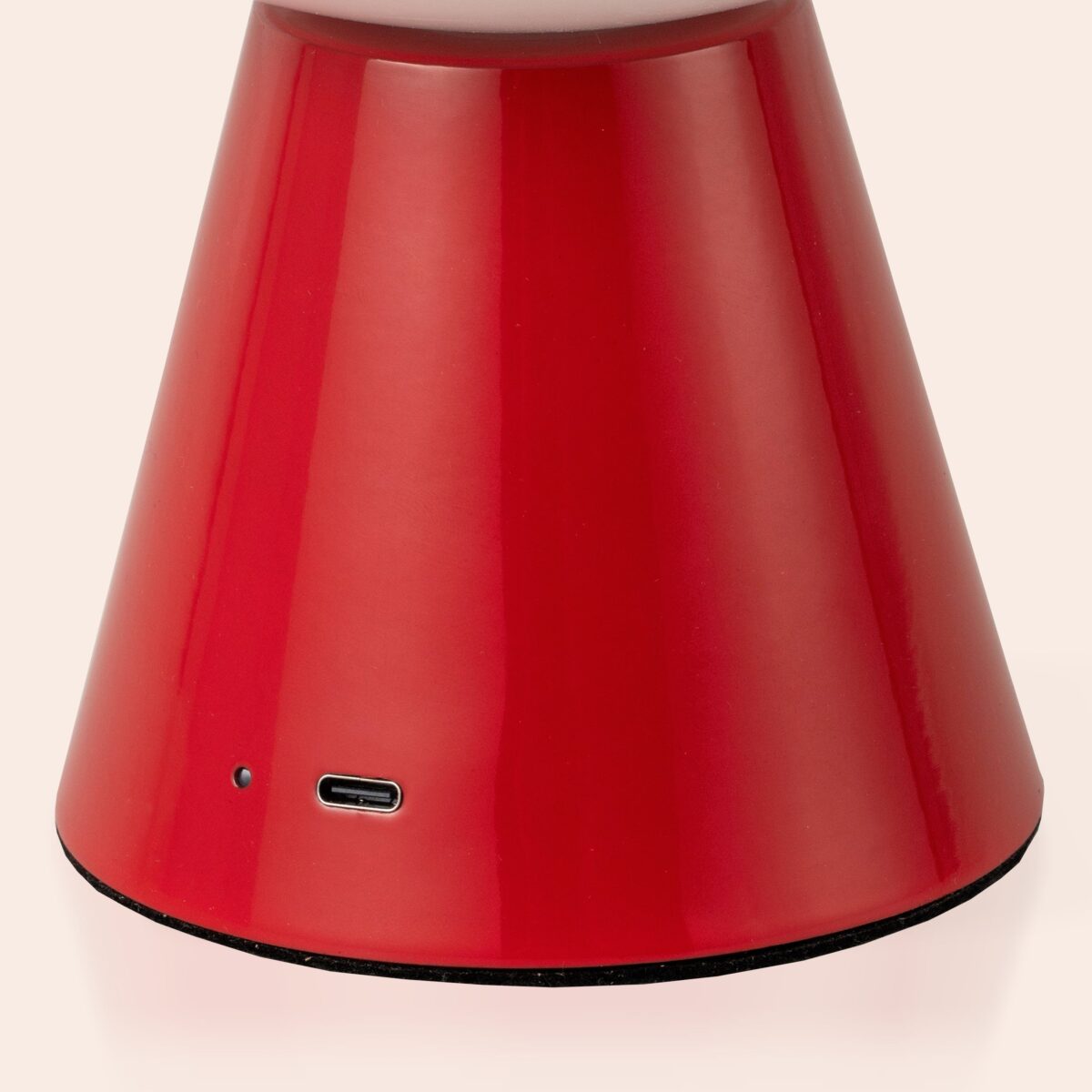Jam red dome cordless table lamp - Image 4