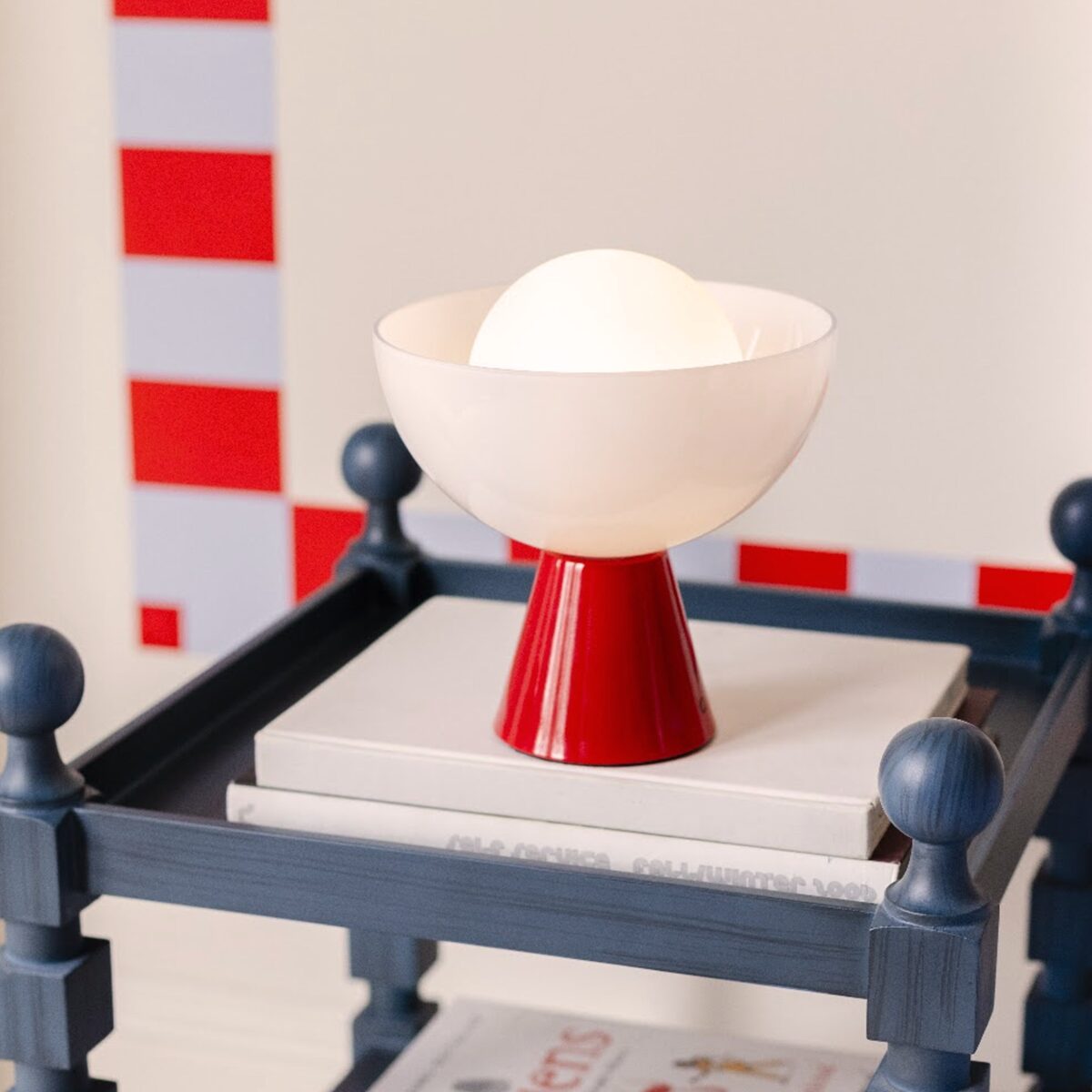 Jam red dome cordless table lamp - Image 5