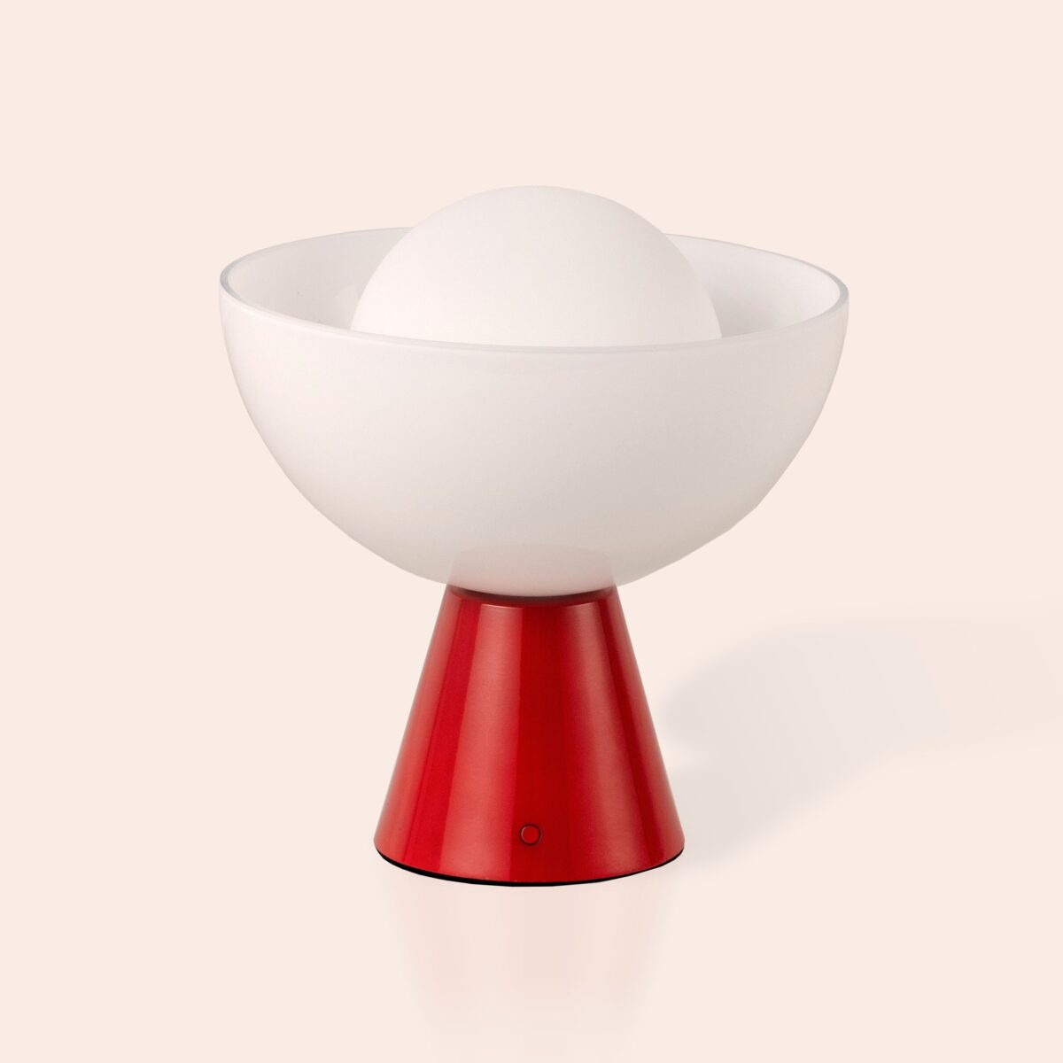 Jam red dome cordless table lamp - Image 1