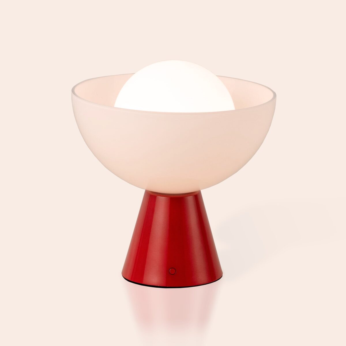 Jam red dome cordless table lamp - Image 12