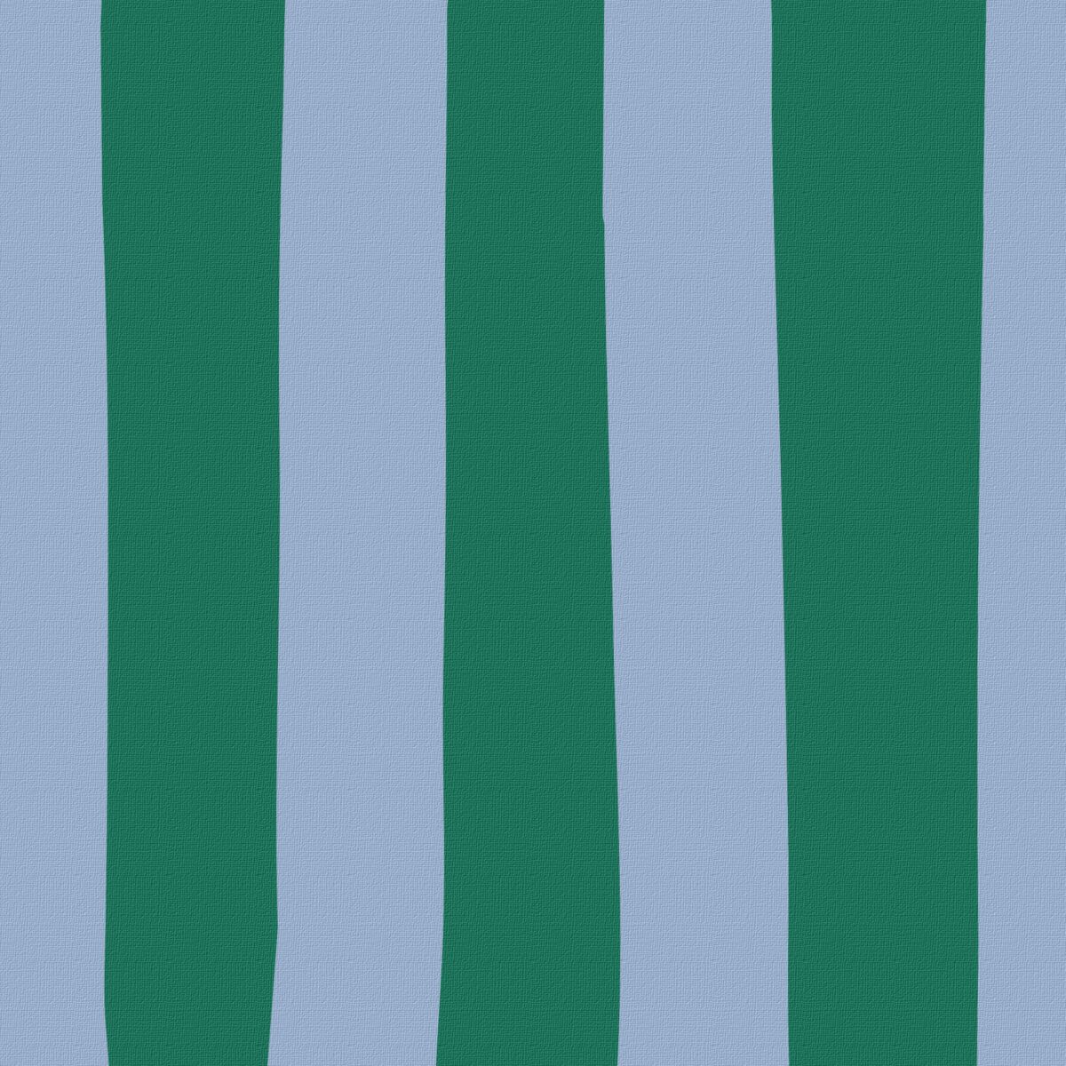 Pool blue & olive green striped drum shade - Image 2