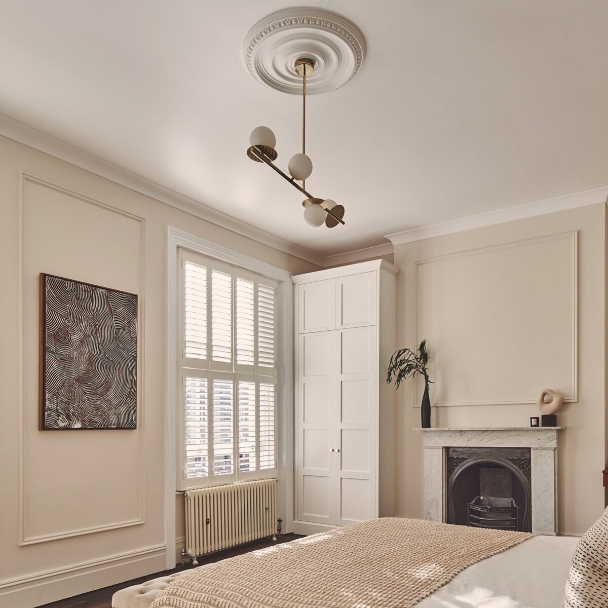 Brass opal disk ceiling light - Image 11