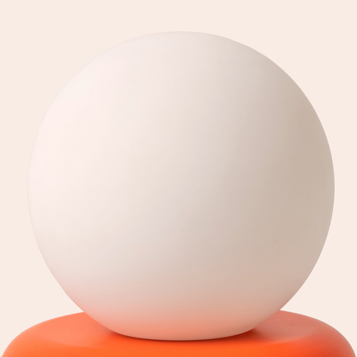 Peel orange tube cordless table lamp - Image 3