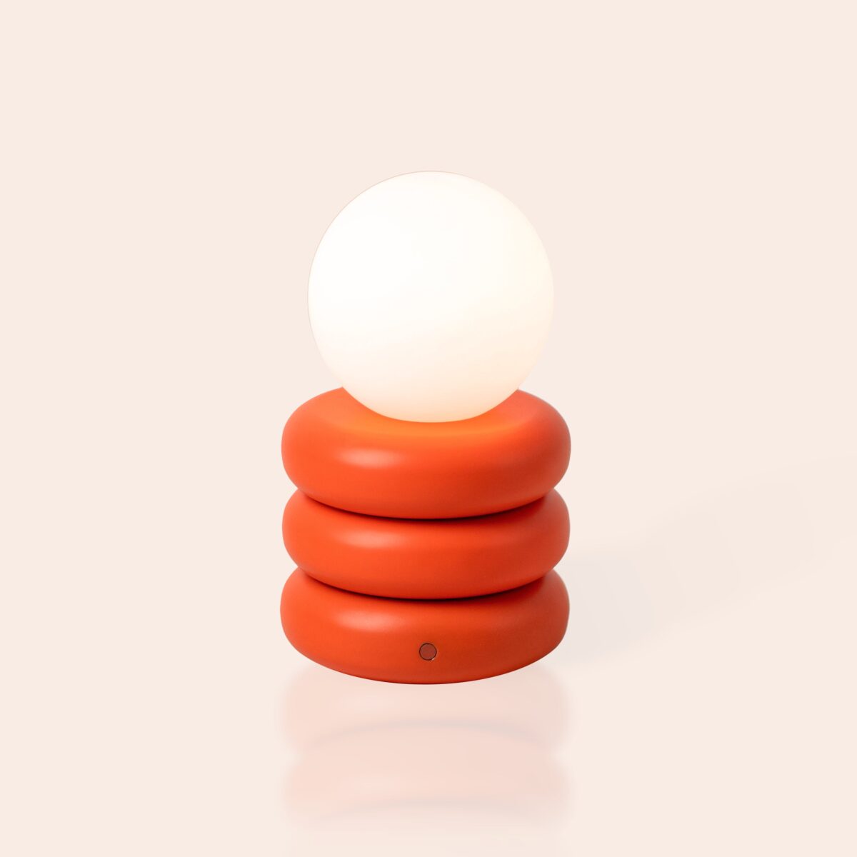 Peel orange tube cordless table lamp - Image 9