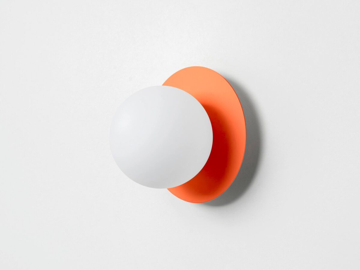 Peel orange opal disk wall light - Image 8