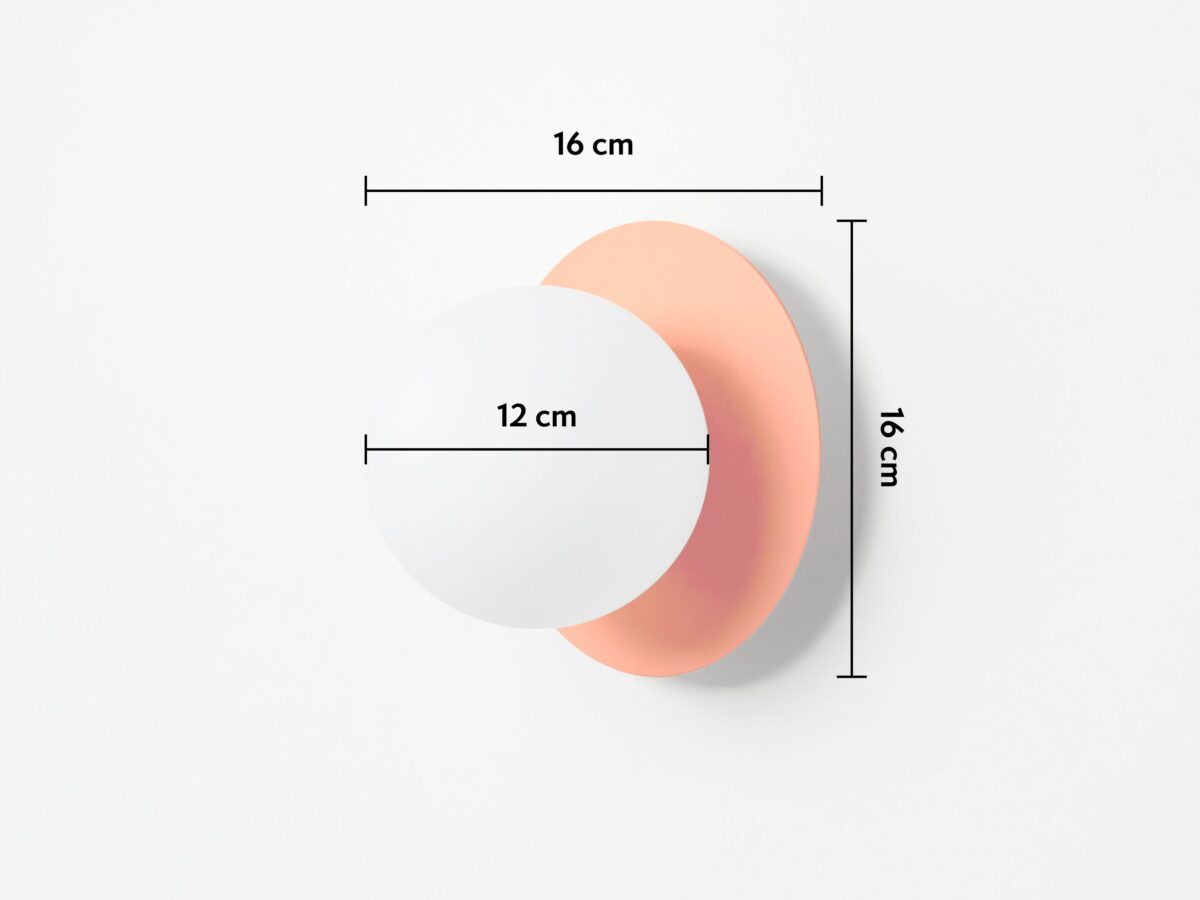 Peel orange opal disk wall light - Image 7