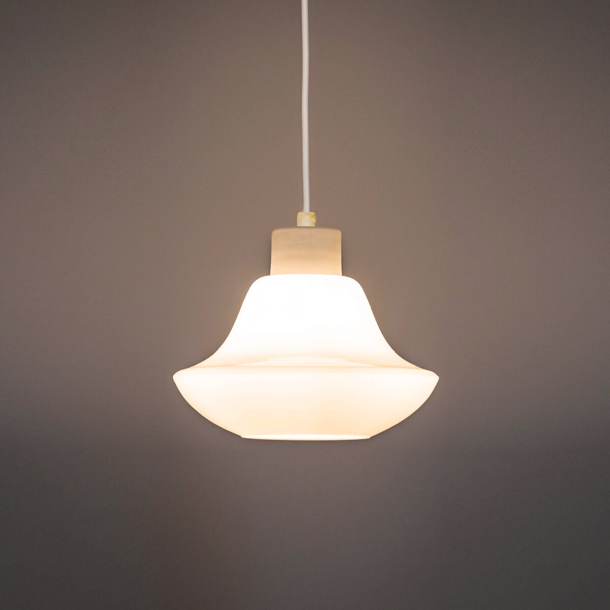 White opaline glass ceiling pendant - Image 2