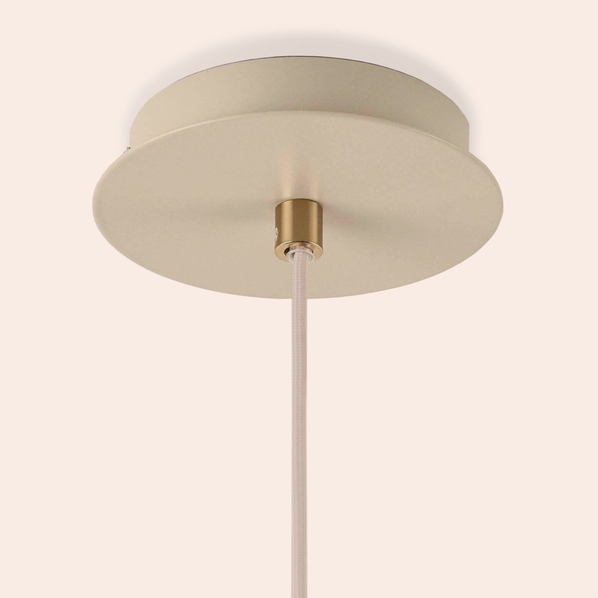 Sand grey cone pendant ceiling light - Image 4