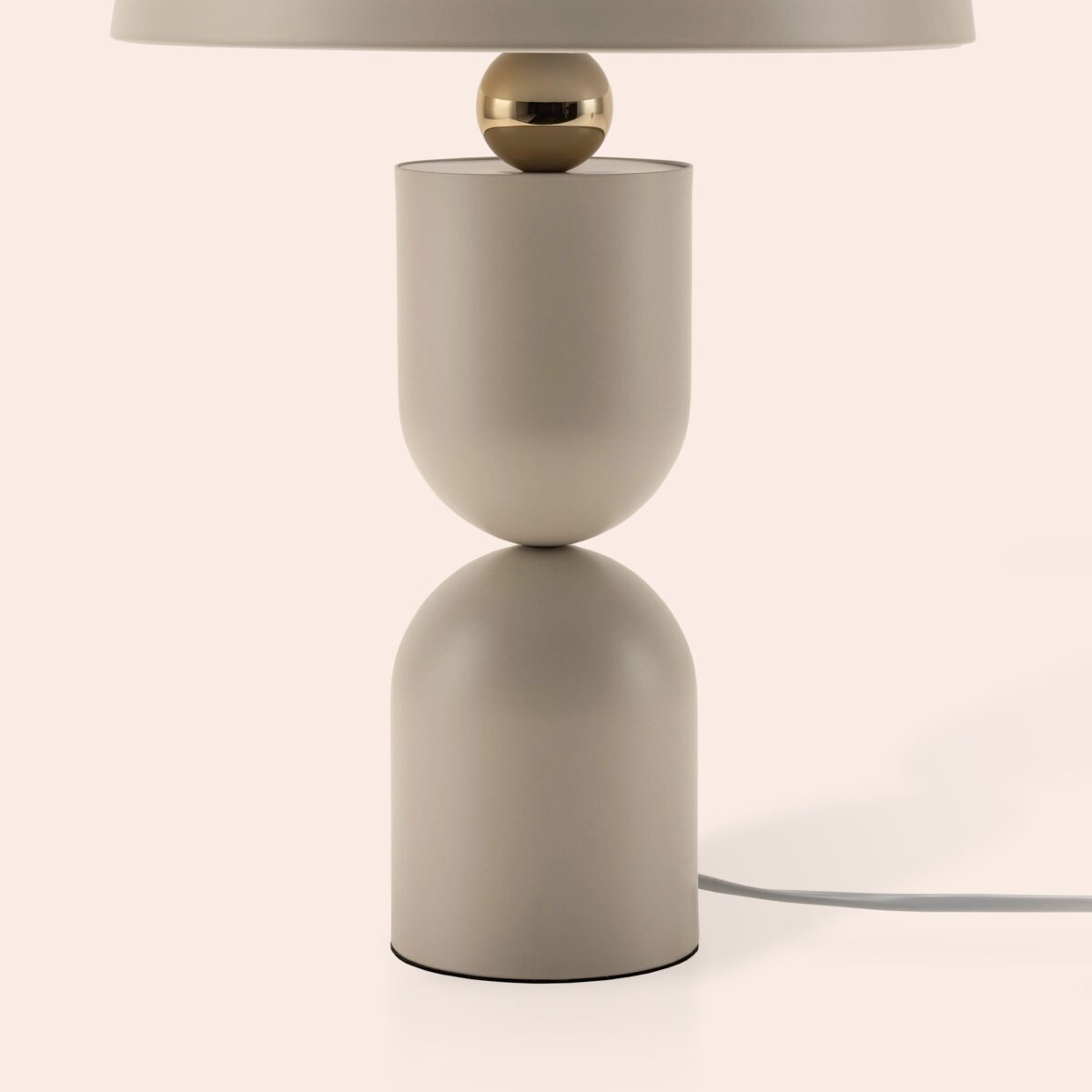 Sand grey dome mushroom table lamp - Image 6
