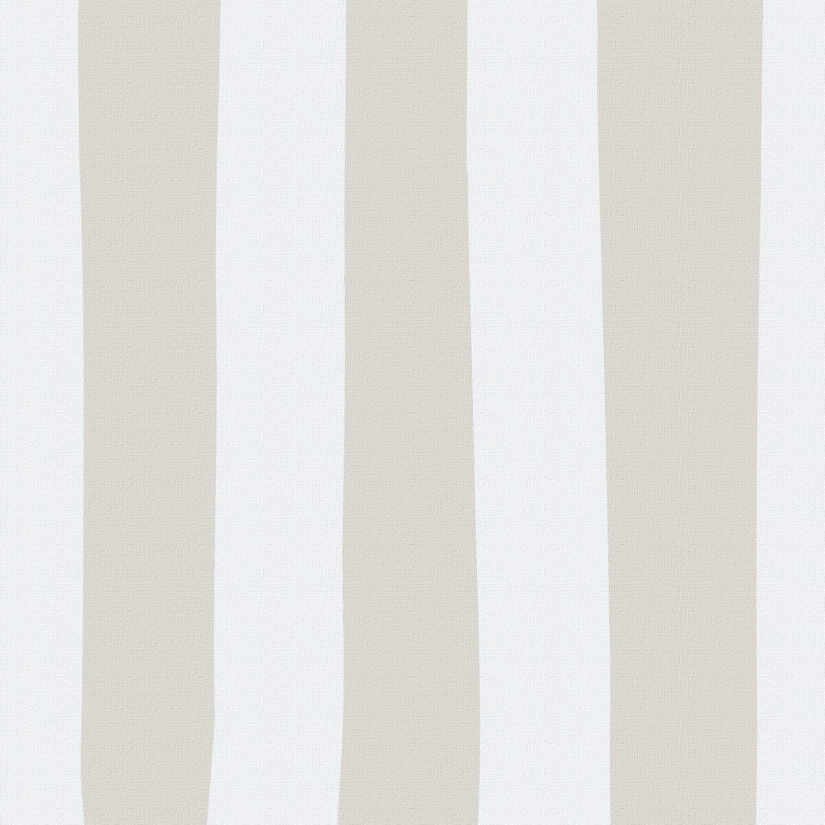 Sand grey & marshmallow striped drum shade - Image 2