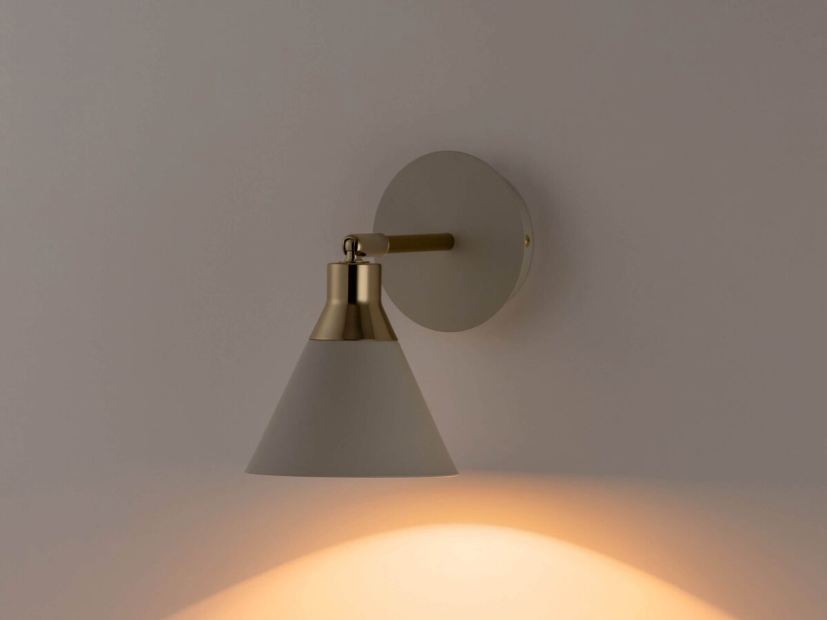 Sand grey cone wall light - Image 3