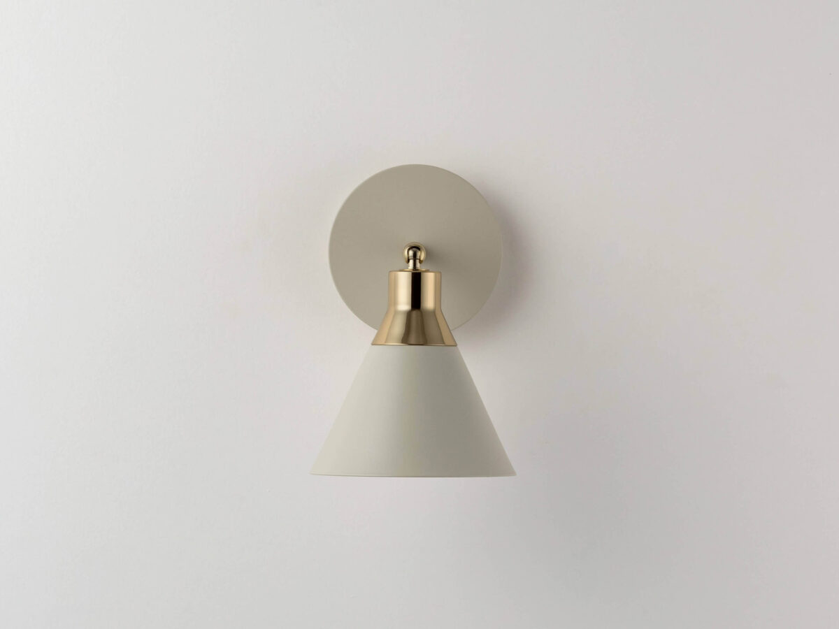 Sand grey cone wall light - Image 7