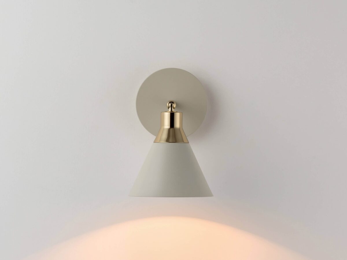 Sand grey cone wall light - Image 4