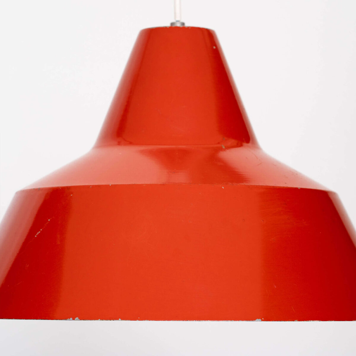 Red large diner ceiling pendant - Image 7
