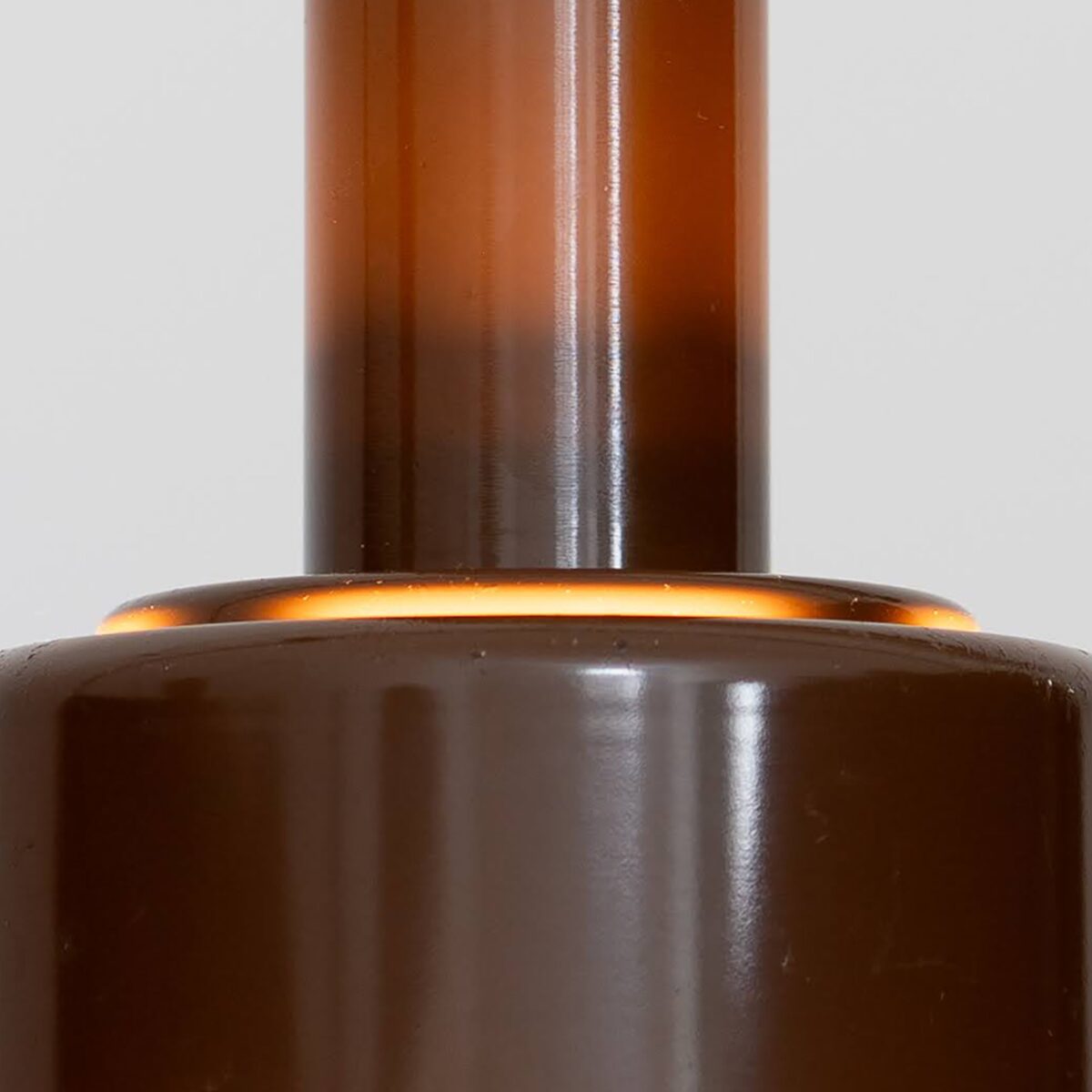Brown enamel ceiling pendant - Image 7