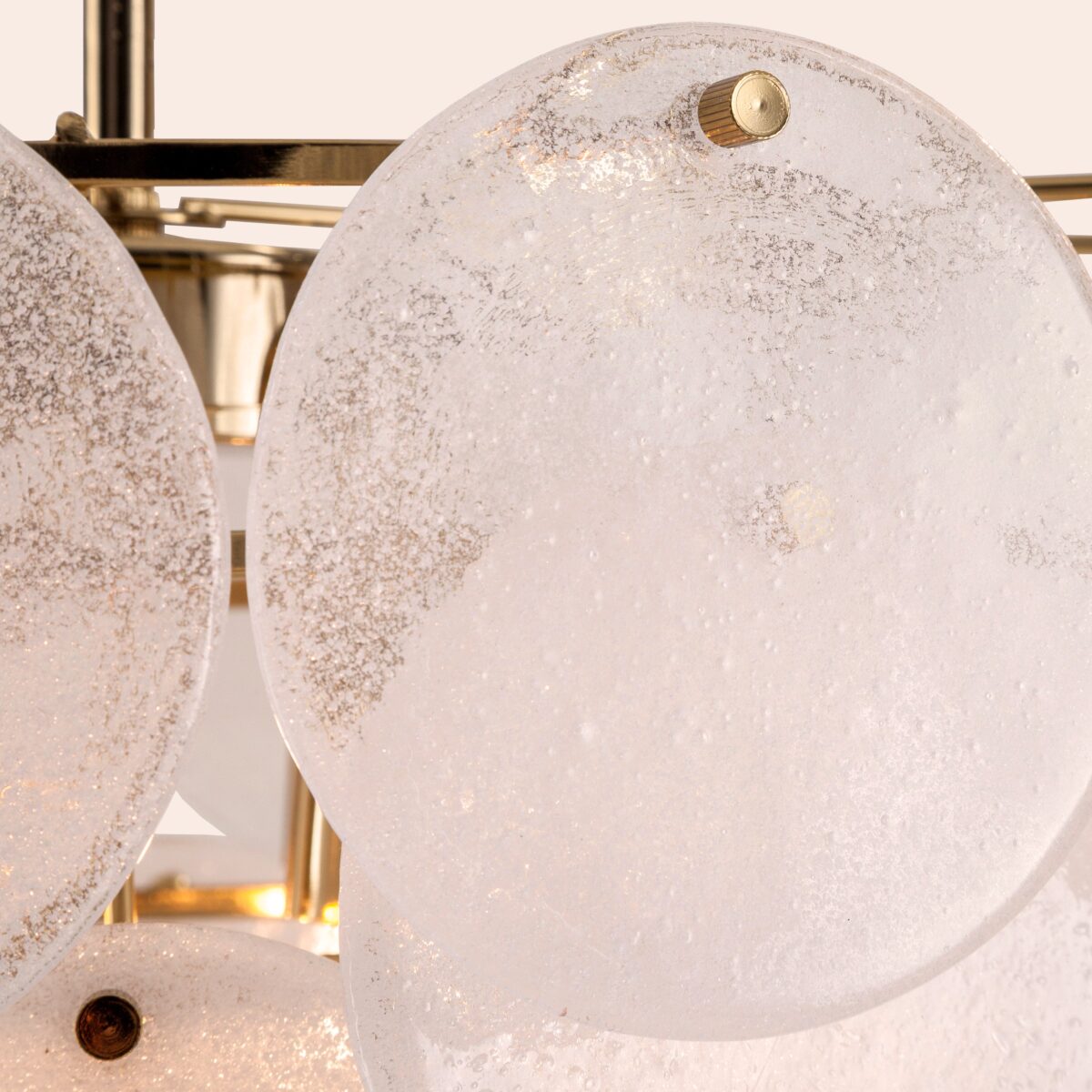 White glass chandelier ceiling light - Image 3