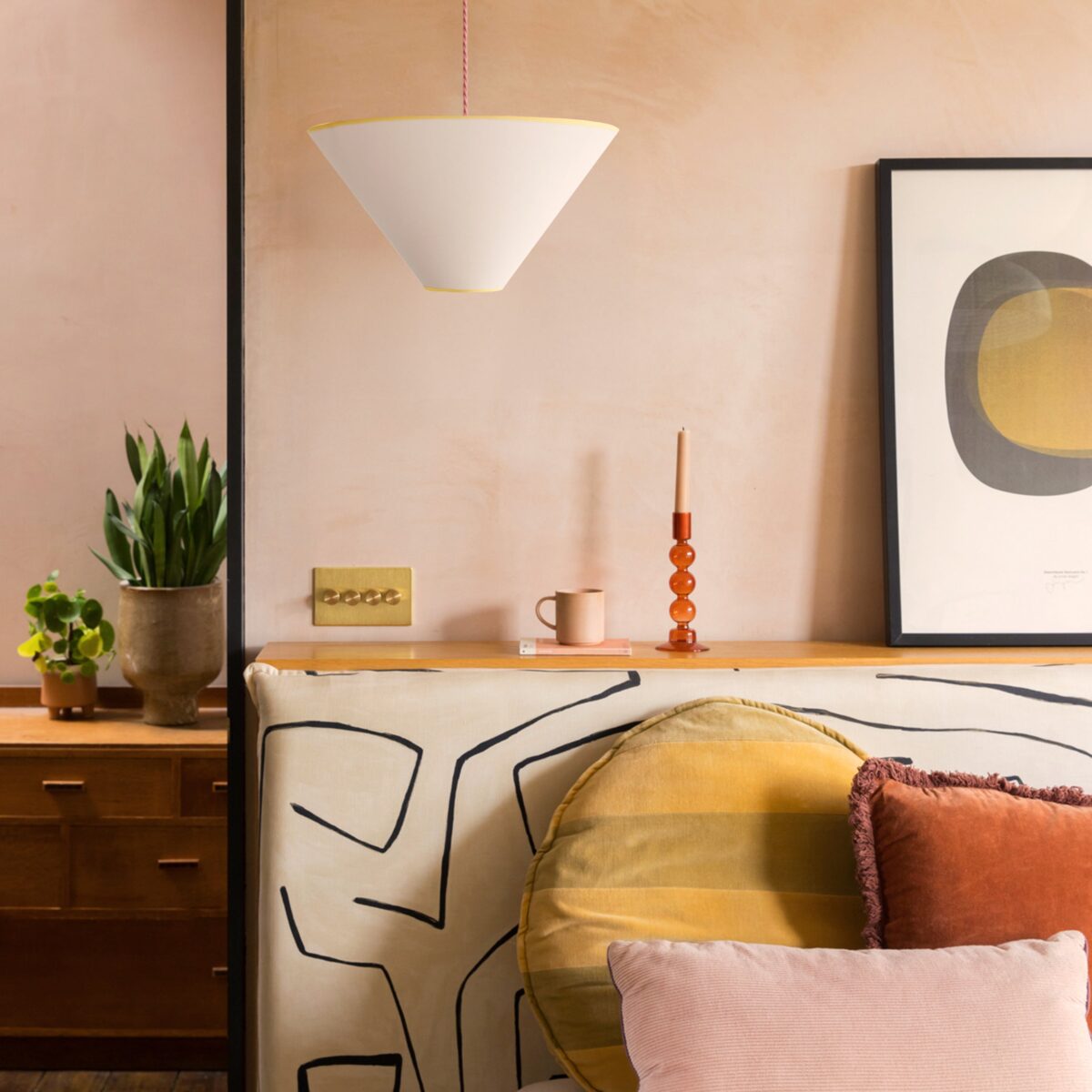 Yellow tonal trim cone shade - Image 3