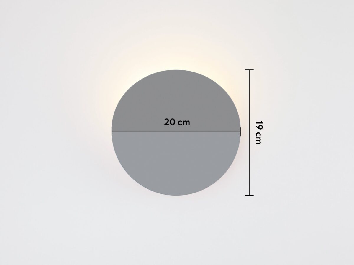 Charcoal grey diffuser wall light - Image 6