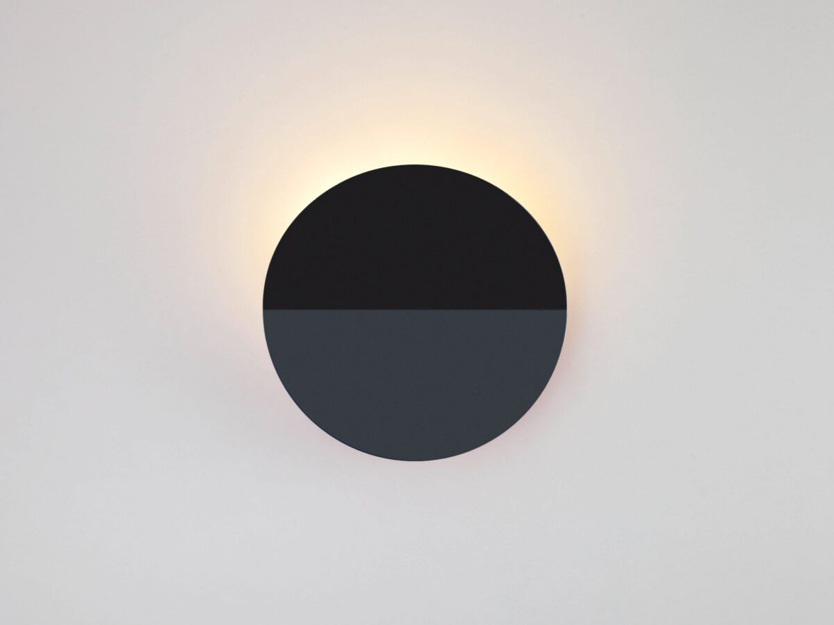 Charcoal grey diffuser wall light - Image 1