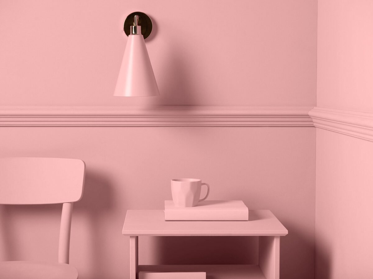 Pink cone shade wall light - Image 4