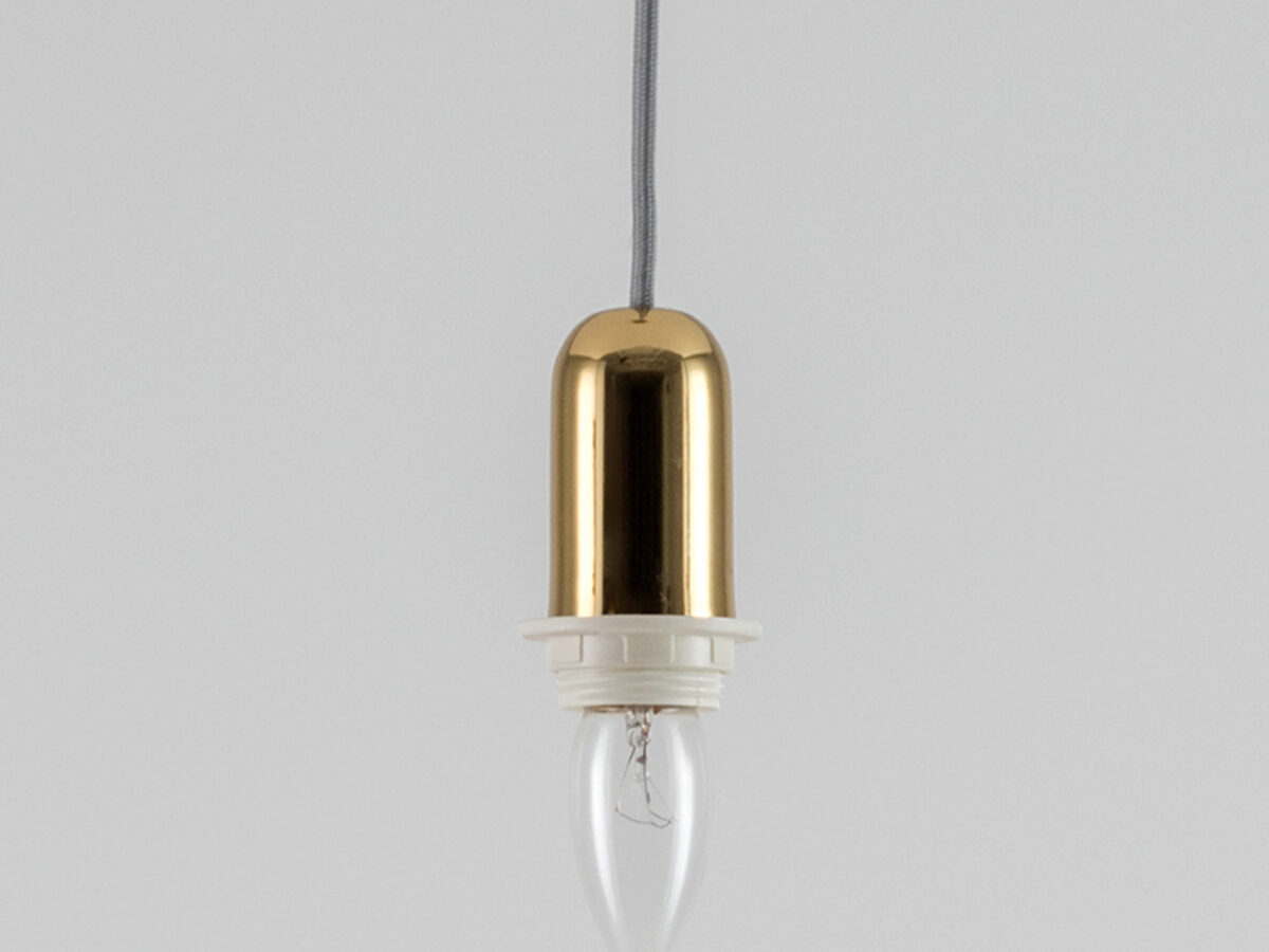 Brass ceiling pendant fitting - Image 1