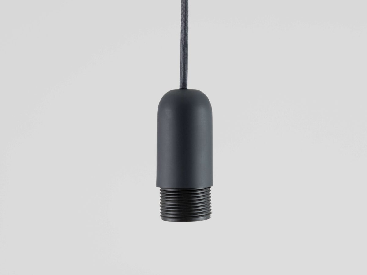 Charcoal grey ceiling pendant fitting - Image 1