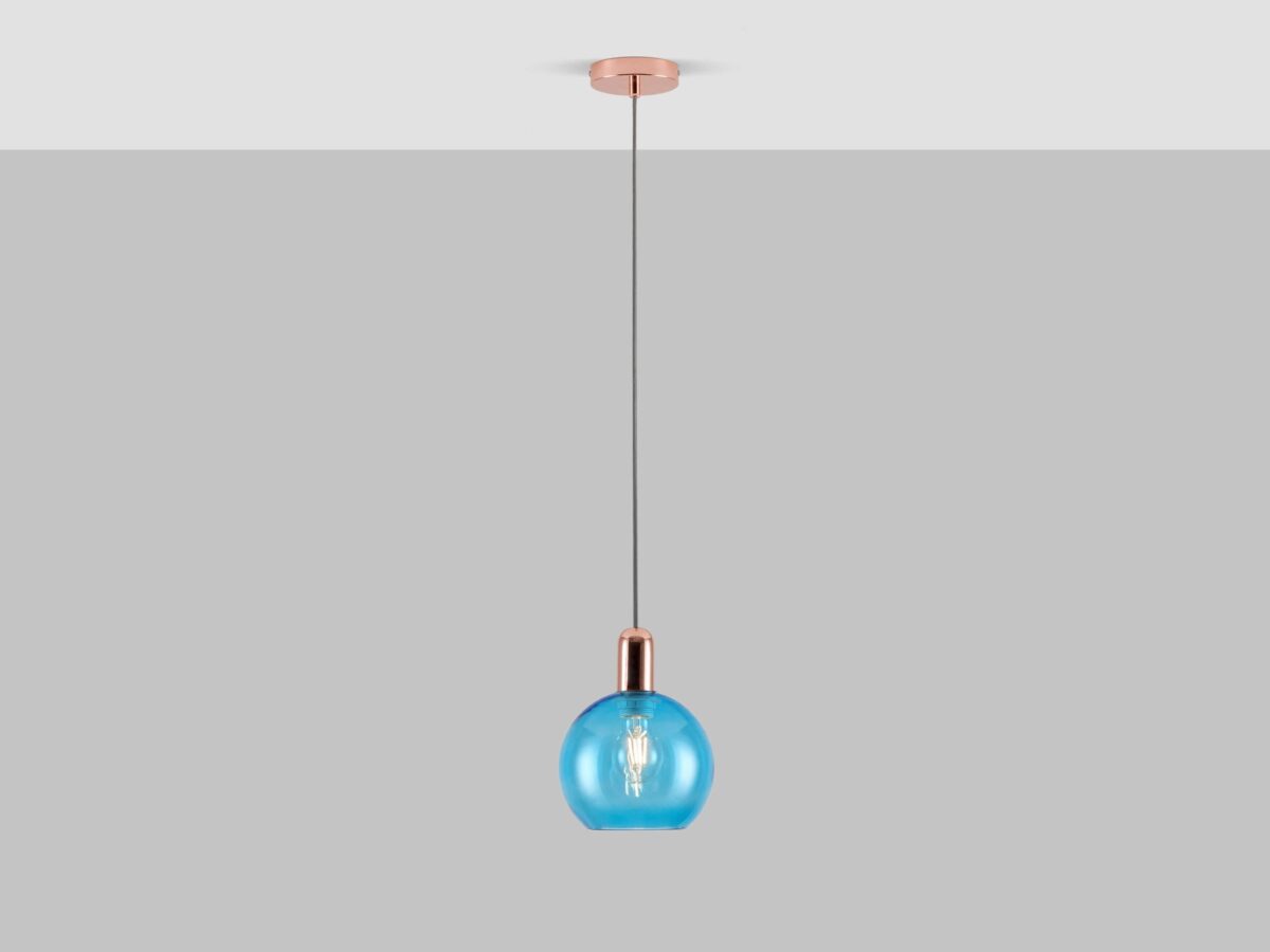 Copper ceiling pendant fitting - Image 5