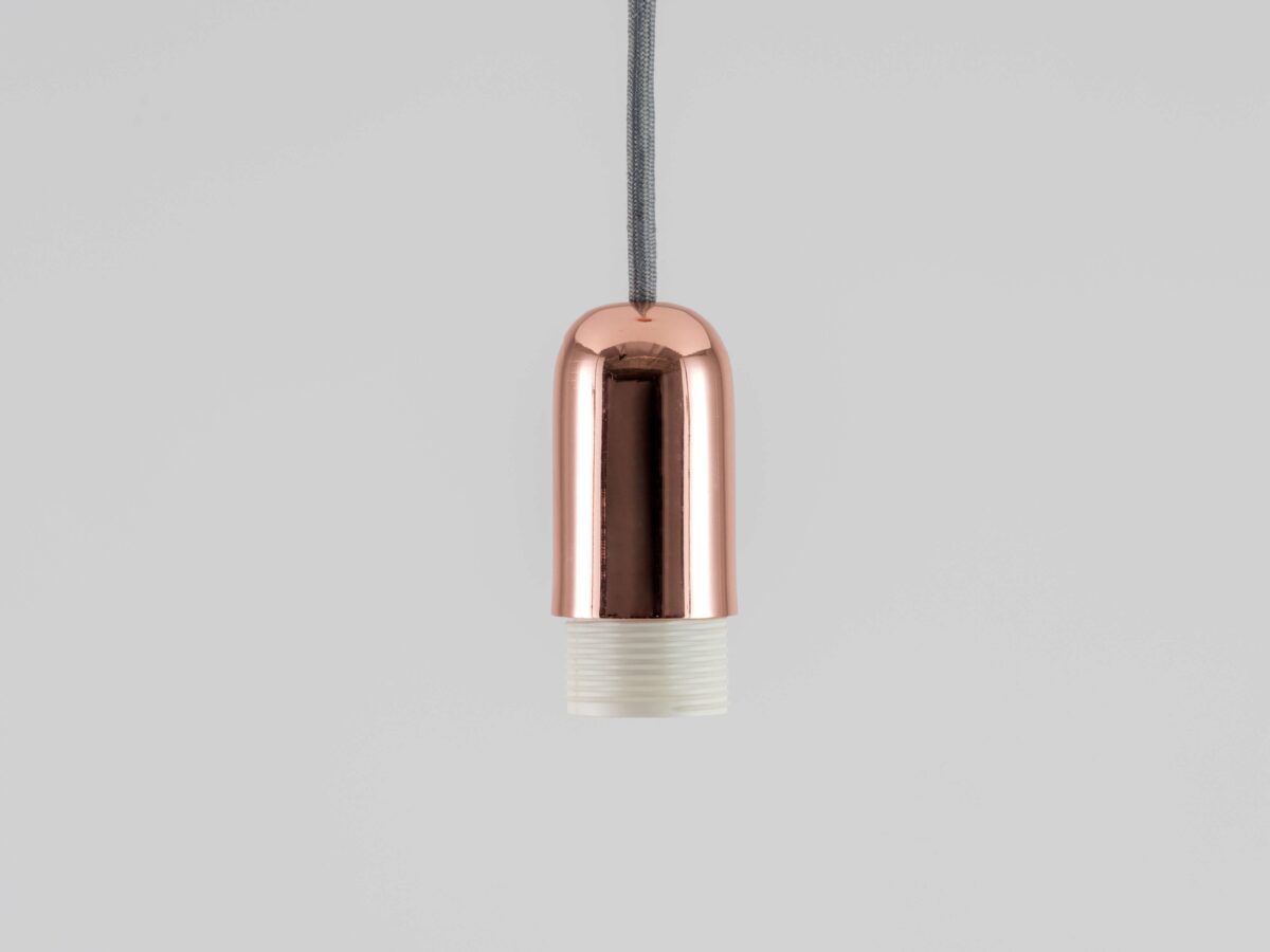 Copper ceiling pendant fitting - Image 1
