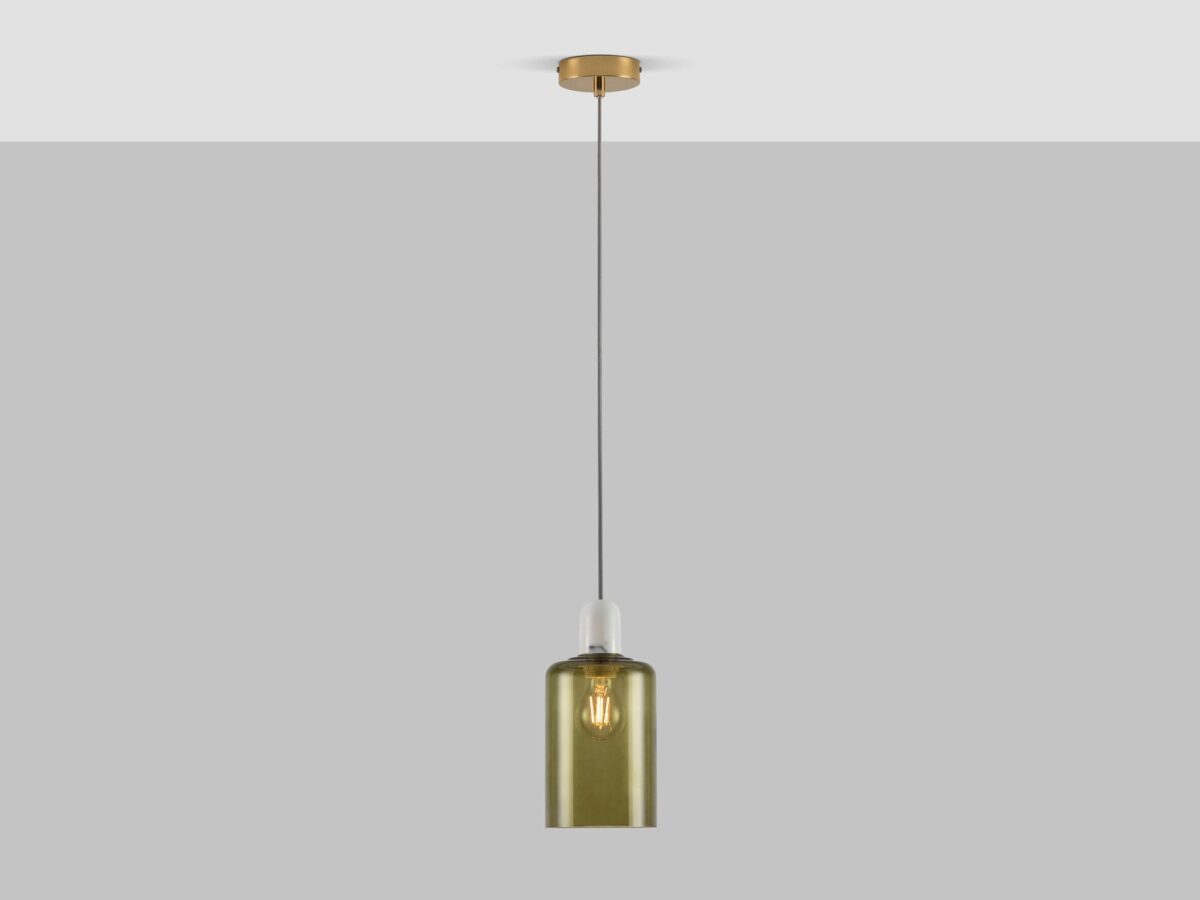 White marble ceiling pendant fitting - Image 5